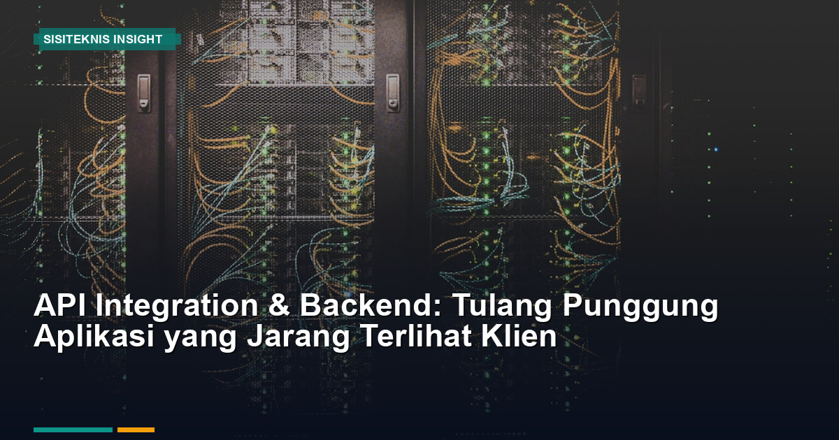 API Integration dan Backend: Tulang Punggung Aplikasi yang Jarang Terlihat